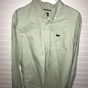RVCA long sleeve button down - large slim